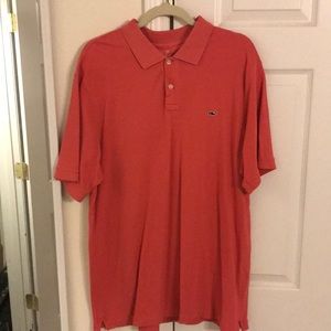 Vineyard Vines pink/red polo size large